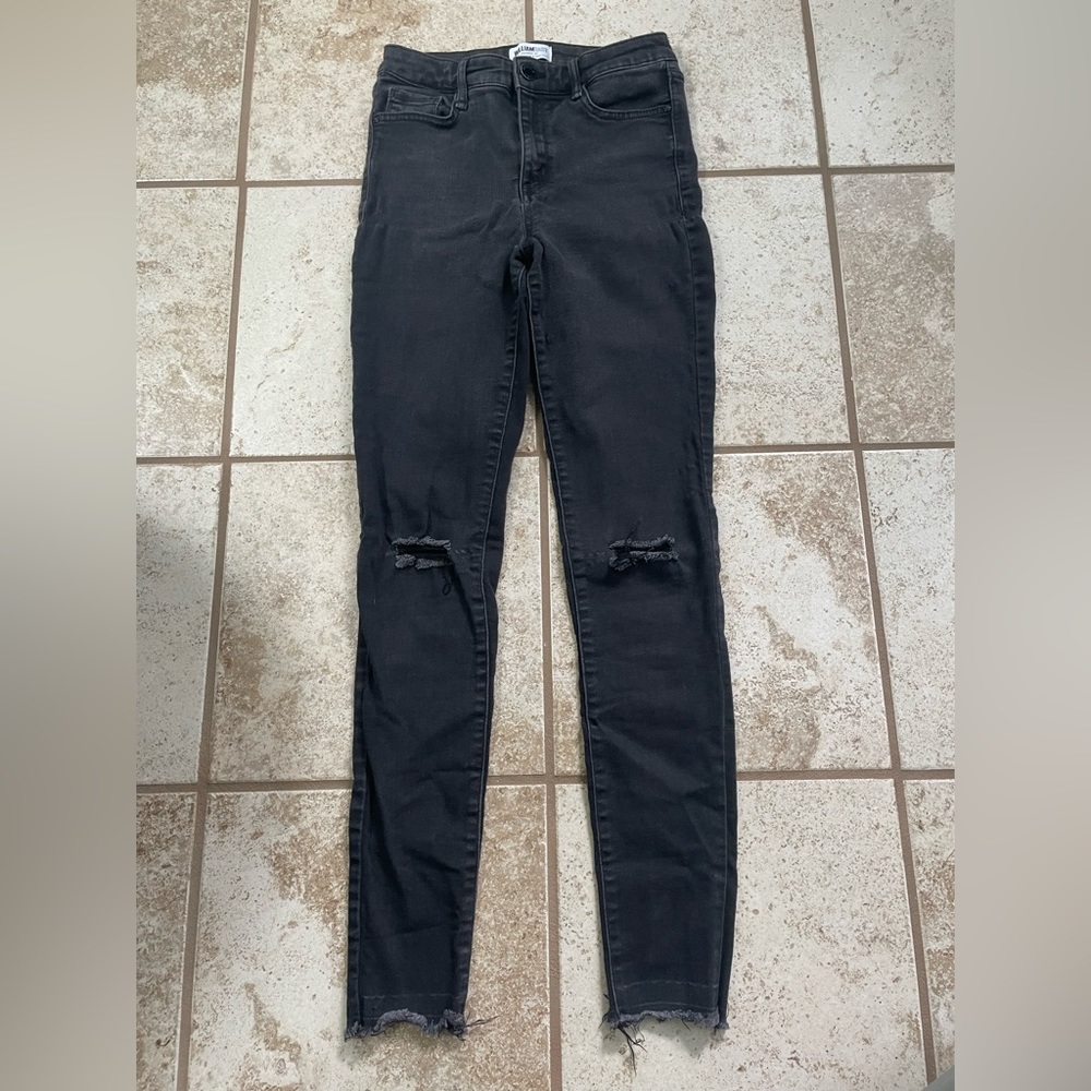 William rast black skinny jeans size 26 sculpted high rise